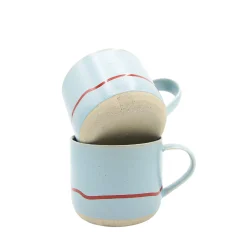 Keith Brymer Jones Keith Brymer Jones | Mugs & Cups^- Stoneware Mug - Clear Sky & Red - 350ml