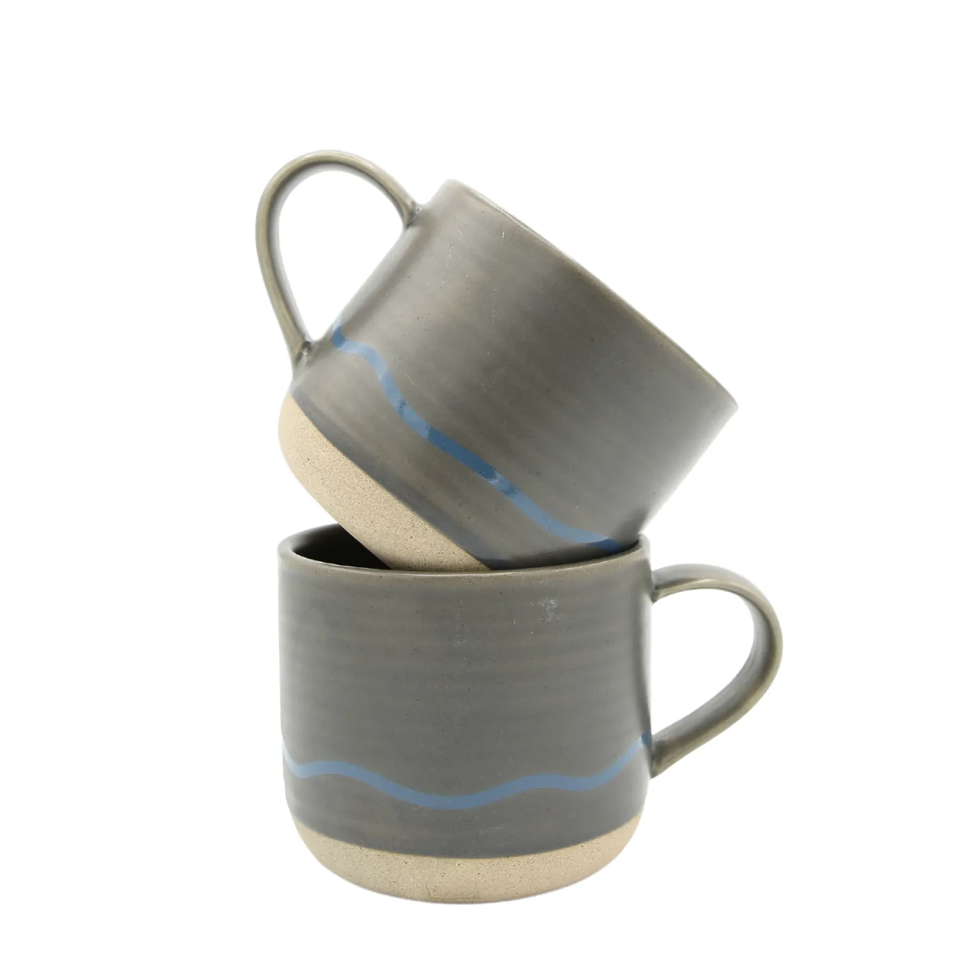 Keith Brymer Jones Keith Brymer Jones | Mugs & Cups^- Stoneware Mug - Slate & Blue - 350ml