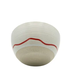 Keith Brymer Jones Keith Brymer Jones | Plates & Bowls^- Stoneware Bowl - Pebble & Red - 600ml