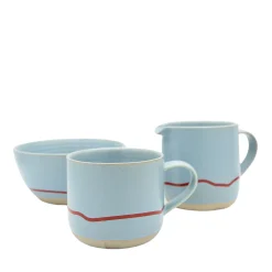 Keith Brymer Jones Keith Brymer Jones | Mugs & Cups^- Stoneware Mug - Clear Sky & Red - 350ml