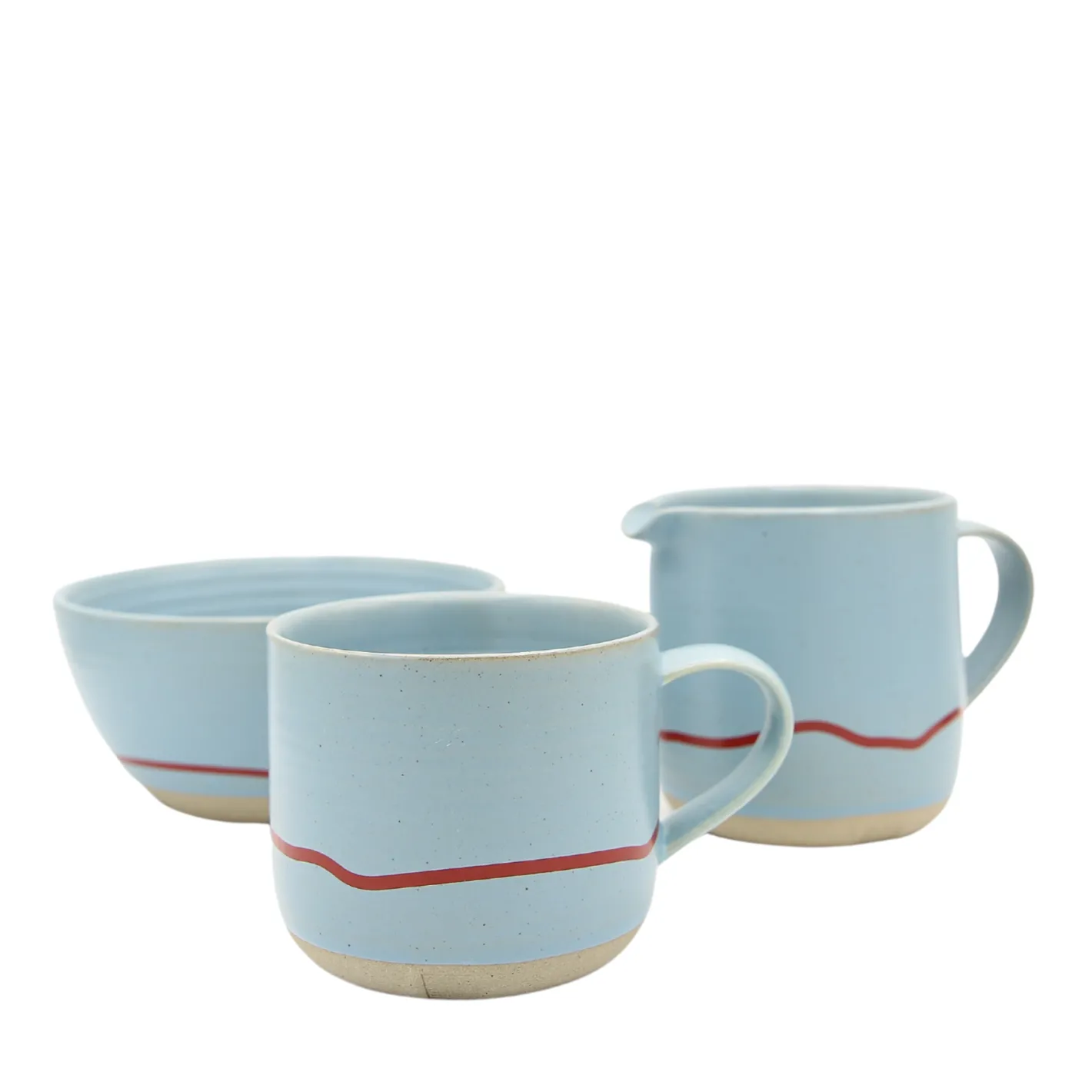 Keith Brymer Jones Keith Brymer Jones | Mugs & Cups^- Stoneware Mug - Clear Sky & Red - 350ml