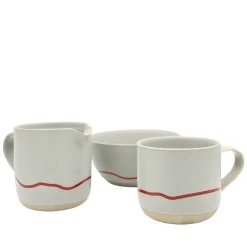 Keith Brymer Jones Keith Brymer Jones | Mugs & Cups^- Stoneware Mug - Pebble & Red - 350ml