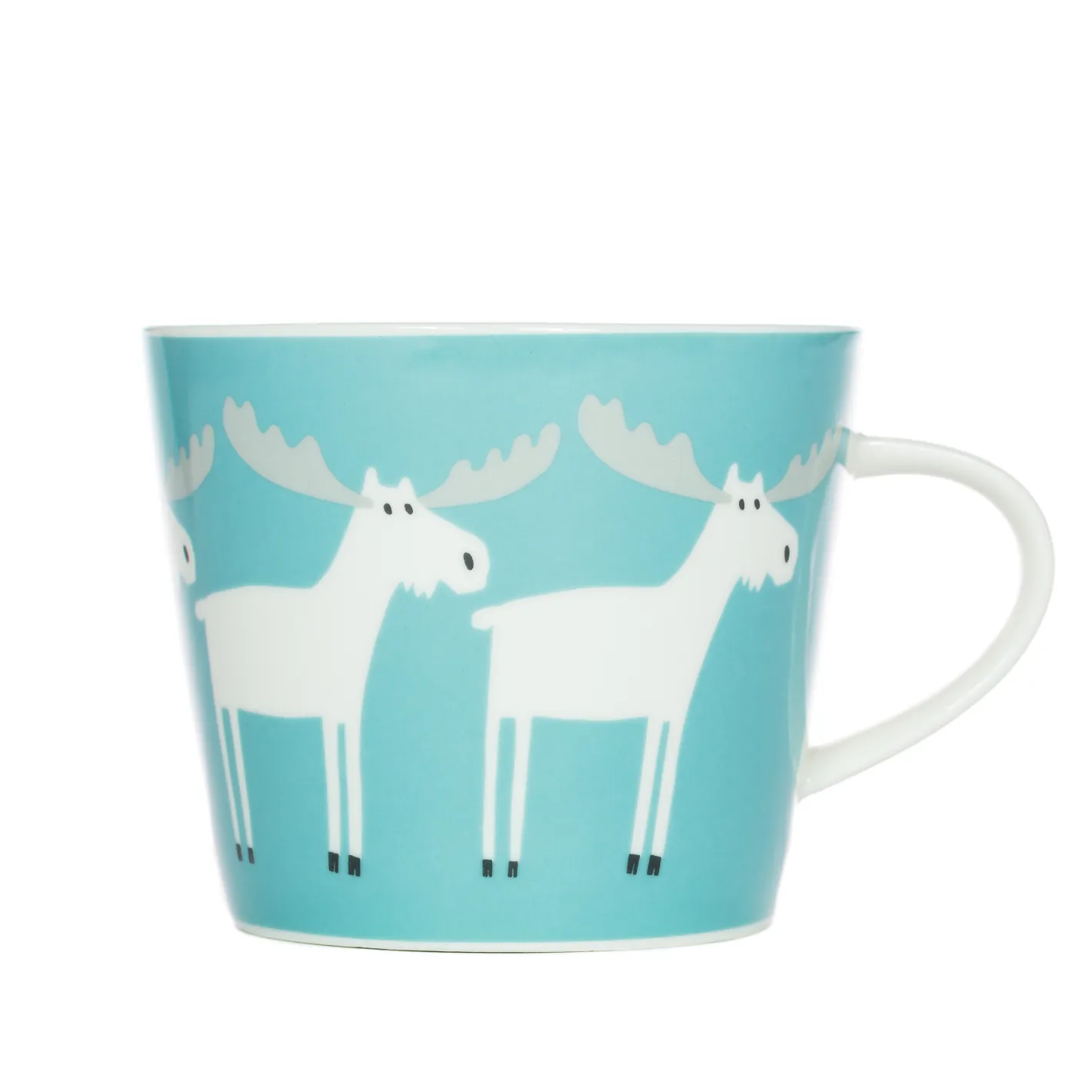 Keith Brymer Jones Scion Living | Mugs & Cups^Scion Living - Animal Mug - Marty Moose - Aqua & Frost - 350ml