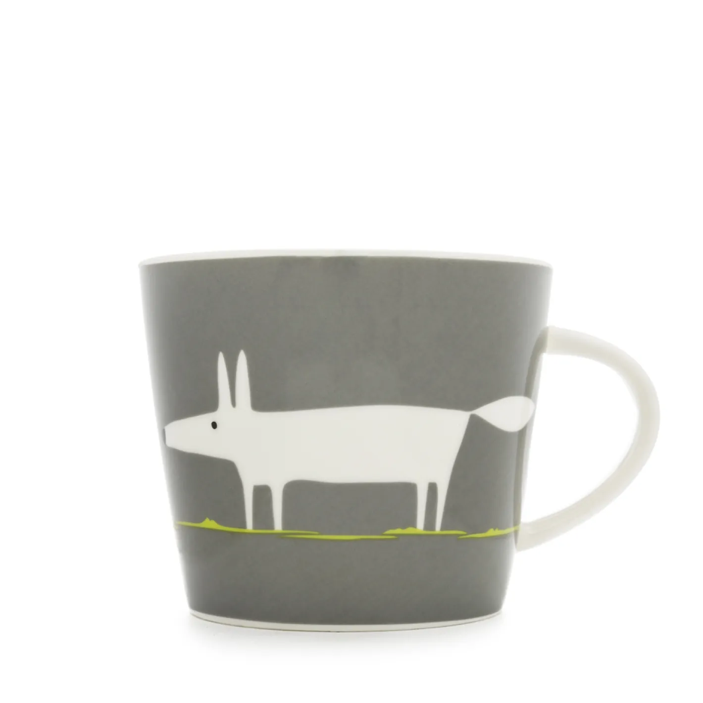 Keith Brymer Jones Scion Living | Mugs & Cups^Scion Living - Animal Mug - Mr Fox - Charcoal & Lime - 350ml