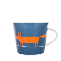 Keith Brymer Jones Scion Living | Mugs & Cups^Scion Living - Animal Mug - Mr Fox - Denim & Orange - 350ml