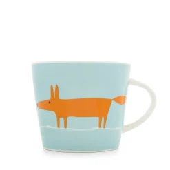 Keith Brymer Jones Scion Living | Mugs & Cups^Scion Living - Animal Mug - Mr Fox - Duckegg & Orange - 350ml