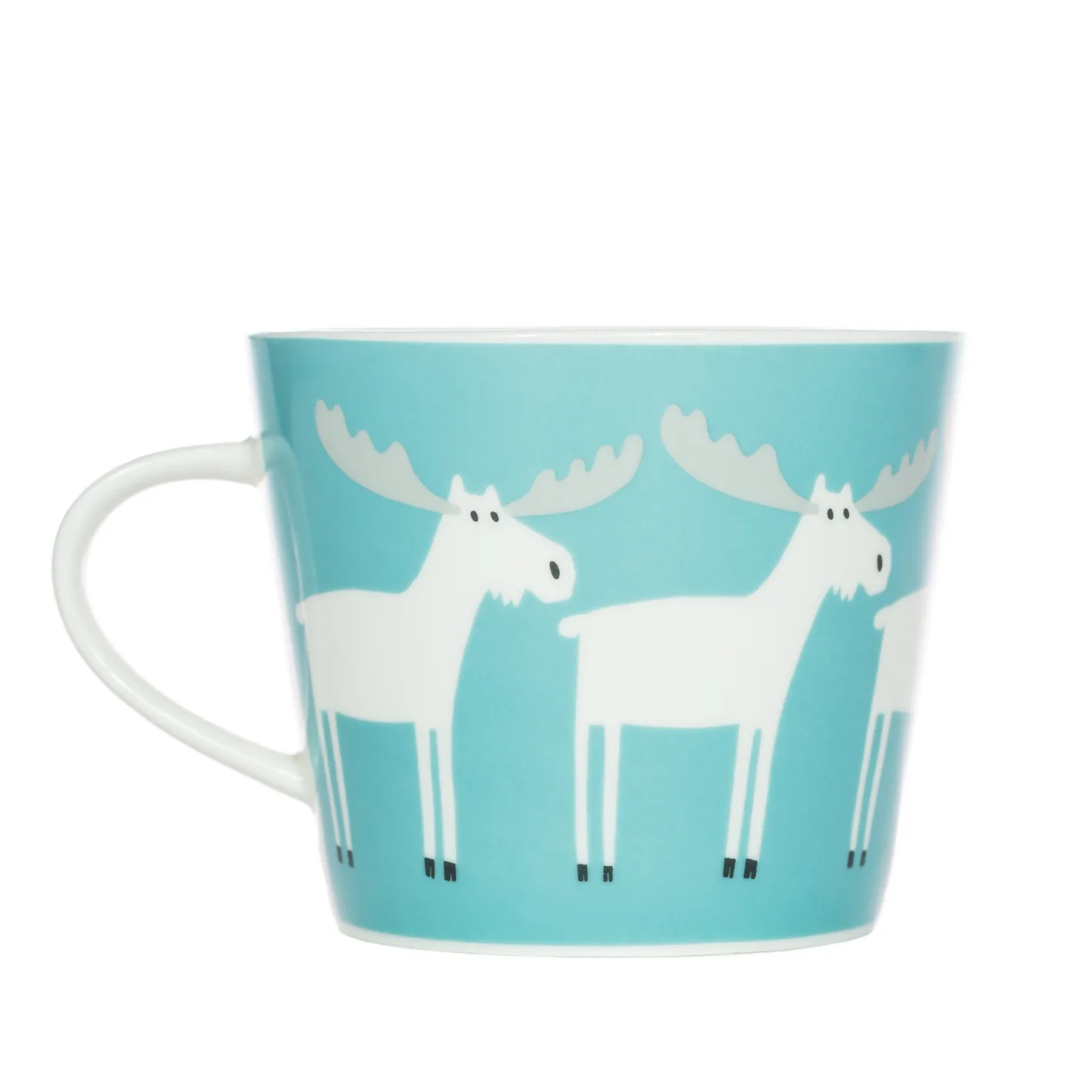 Keith Brymer Jones Scion Living | Mugs & Cups^Scion Living - Animal Mug - Marty Moose - Aqua & Frost - 350ml