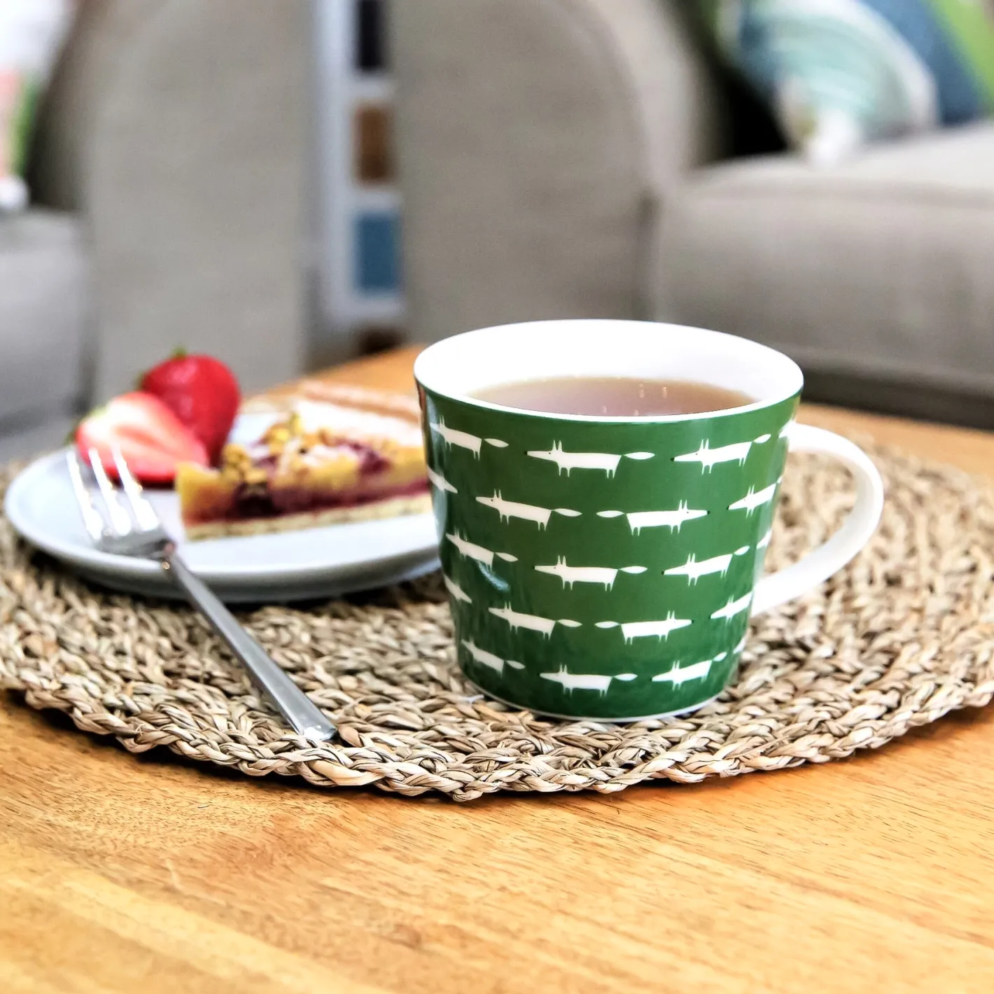 Keith Brymer Jones Scion Living | Mugs & Cups^Scion Living - Animal Mug - Midi Mr Fox - Mint - 350ml