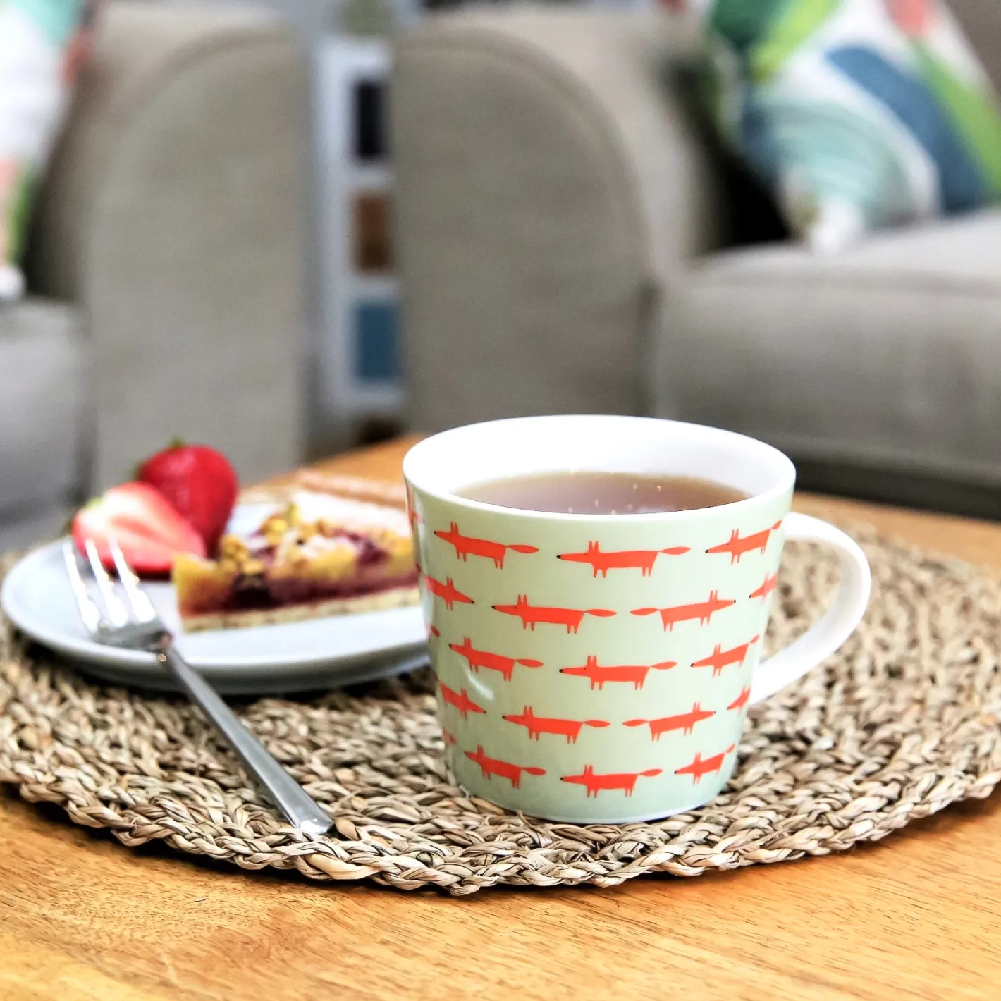 Keith Brymer Jones Scion Living | Mugs & Cups^Scion Living - Animal Mug - Midi Mr Fox - Sage & Poppy - 350ml