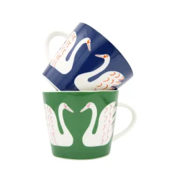 Keith Brymer Jones Scion Living | Mugs & Cups^Scion Living - Animal Mug - Swim Swam Swan - Mint Leaf - 350ml