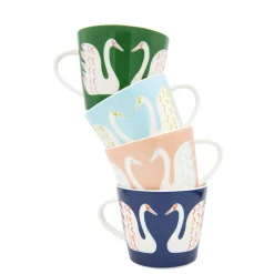Keith Brymer Jones Scion Living | Mugs & Cups^Scion Living - Animal Mug - Swim Swam Swan - Mint Leaf - 350ml