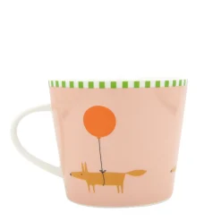 Keith Brymer Jones Scion Living | Mugs & Cups^Scion Living - Animal Mug - Mr Fox Balloon - Pink - 350ml
