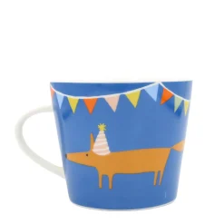Keith Brymer Jones Scion Living | Mugs & Cups^Scion Living - Animal Mug - Mr Fox Party Hat - Denim - 350ml