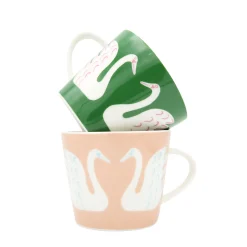 Keith Brymer Jones Scion Living | Mugs & Cups^Scion Living - Animal Mug - Swim Swam Swan - Mint Leaf - 350ml