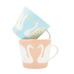 Keith Brymer Jones Scion Living | Mugs & Cups^Scion Living - Animal Mug - Swim Swam Swan - Sky - 350ml