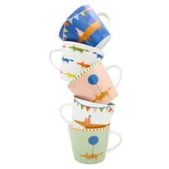 Keith Brymer Jones Scion Living | Mugs & Cups^Scion Living - Animal Mug - Mr Fox Party Hat - Denim - 350ml