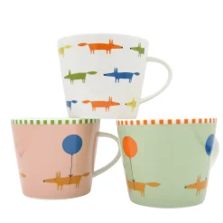 Keith Brymer Jones Scion Living | Mugs & Cups^Scion Living - Animal Mug - Mr Fox Balloon - Green - 350ml