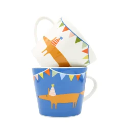 Keith Brymer Jones Scion Living | Mugs & Cups^Scion Living - Animal Mug - Mr Fox Party Hat - Denim - 350ml