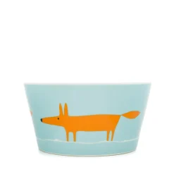Keith Brymer Jones Scion Living | Plates & Bowls^Scion Living - Ceramic Bowl - Mr Fox - Duckegg & Orange - 565ml