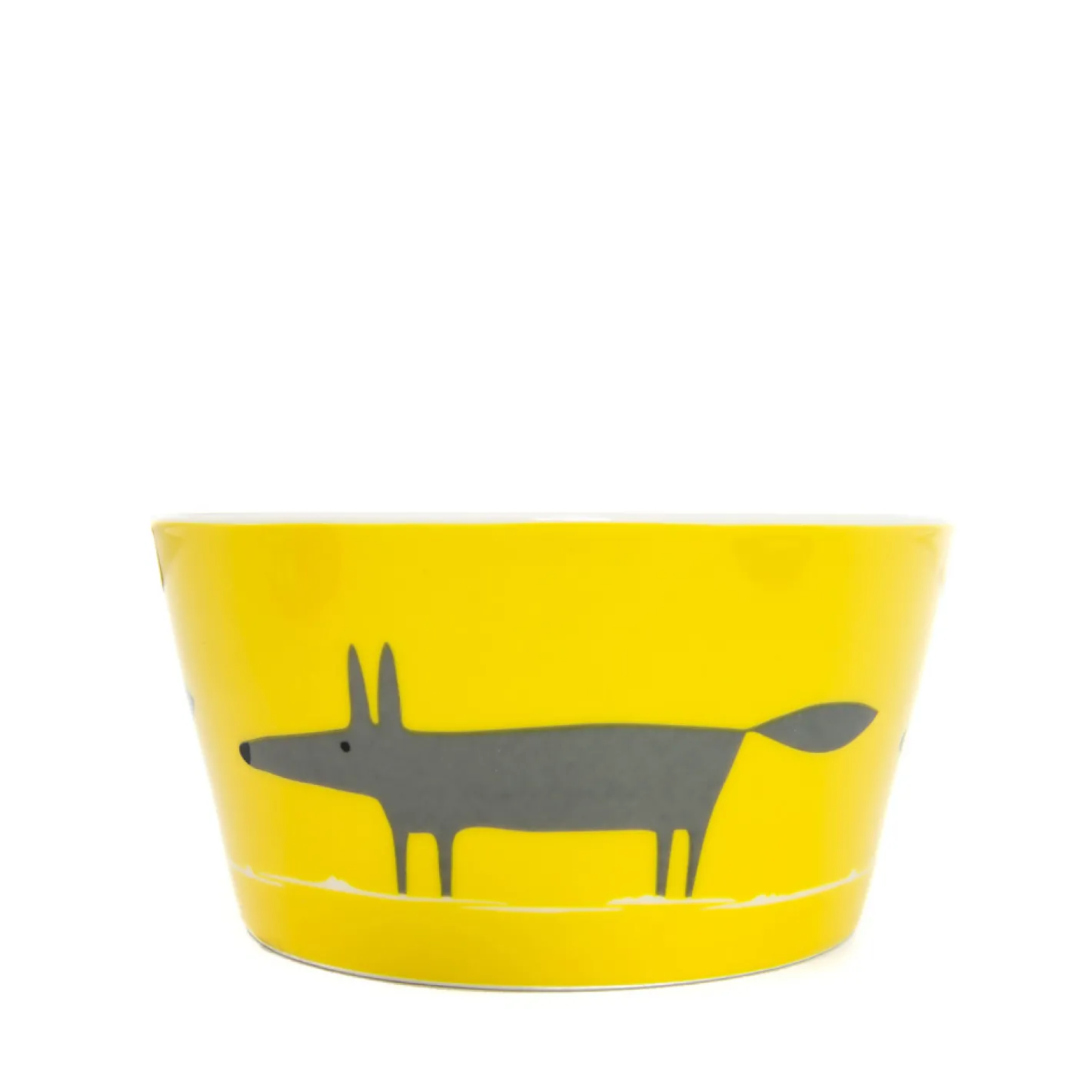 Keith Brymer Jones Scion Living | Plates & Bowls^Scion Living - Ceramic Bowl - Mr Fox - Yellow & Charcoal - 565ml