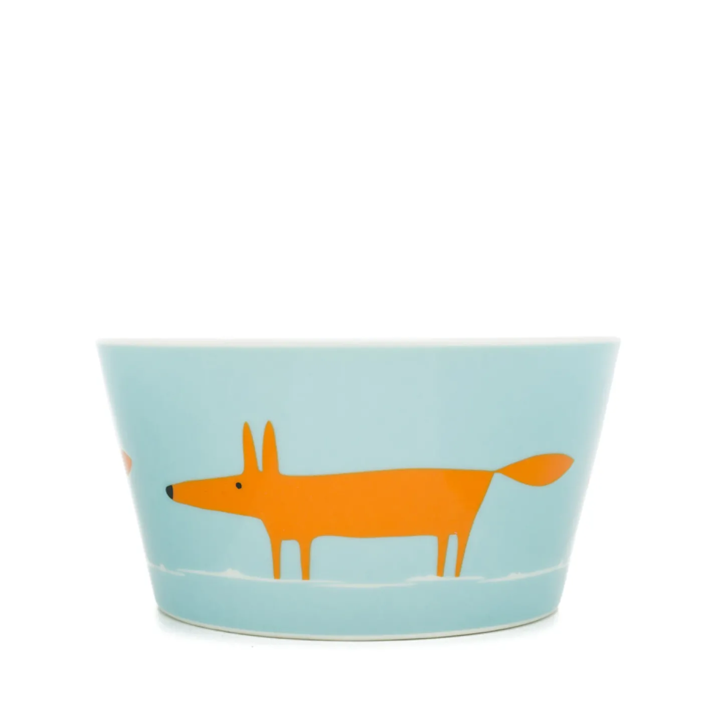 Keith Brymer Jones Scion Living | Plates & Bowls^Scion Living - Ceramic Bowl - Mr Fox - Duckegg & Orange - 565ml