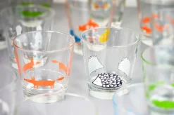 Keith Brymer Jones Scion Living | Glass Tumblers^Scion Living - Glass Tumbler - Spike the Hedgehog - Grey - 250ml