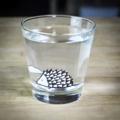 Keith Brymer Jones Scion Living | Glass Tumblers^Scion Living - Glass Tumbler - Spike the Hedgehog - Grey - 250ml