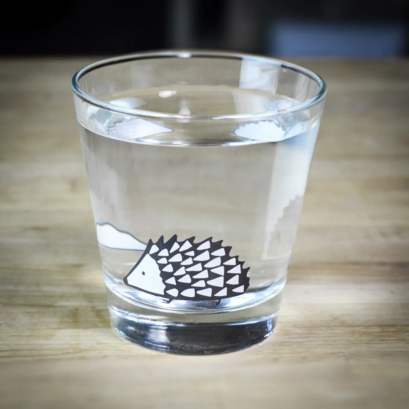 Keith Brymer Jones Scion Living | Glass Tumblers^Scion Living - Glass Tumbler - Spike the Hedgehog - Grey - 250ml