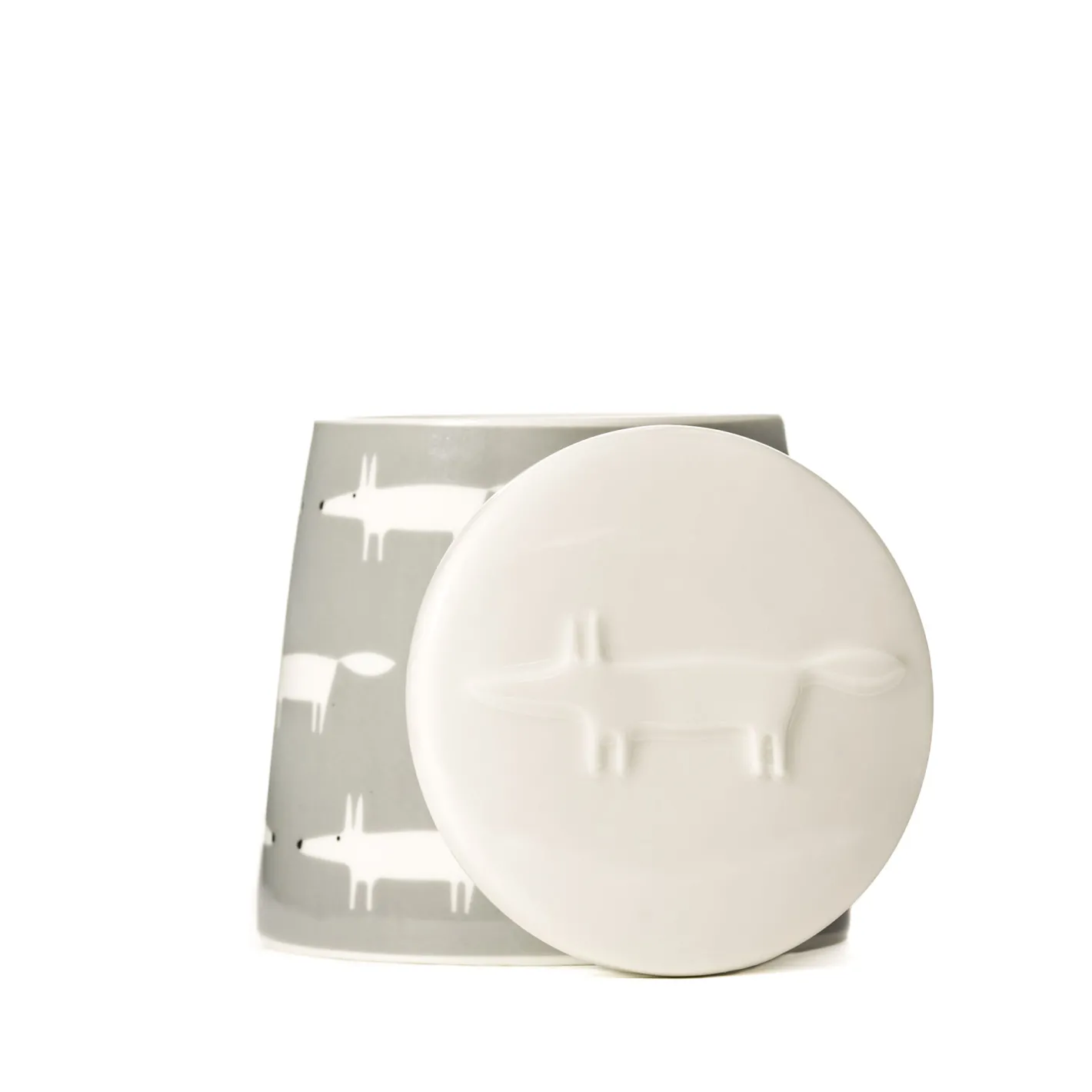 Keith Brymer Jones Scion Living | Kitchen Accessories^Scion Living - Storage Jar - Mr Fox - Dove Grey - 250ml