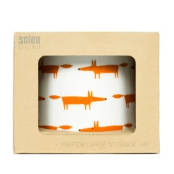 Keith Brymer Jones Scion Living | Kitchen Accessories^Scion Living - Storage Jar - Mr Fox - Ceramic & Orange - 700ml