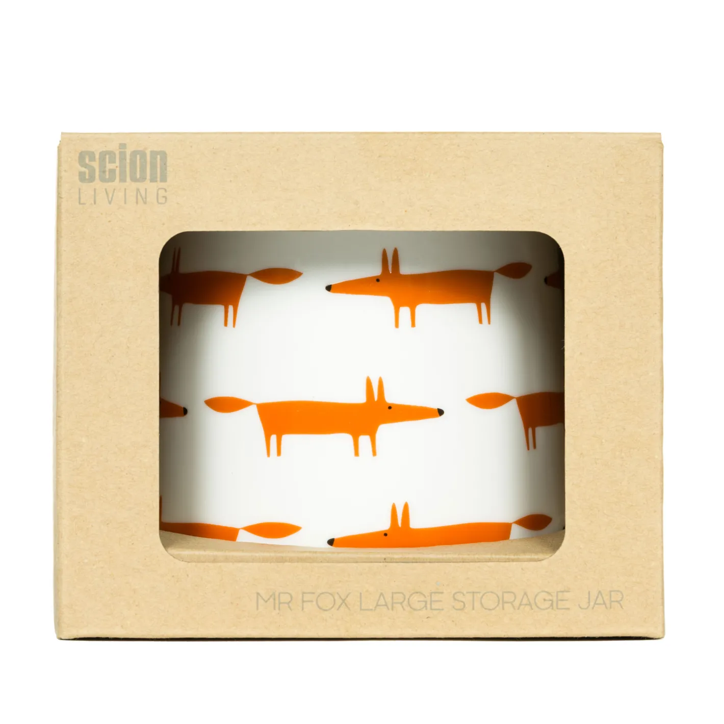 Keith Brymer Jones Scion Living | Kitchen Accessories^Scion Living - Storage Jar - Mr Fox - Ceramic & Orange - 700ml